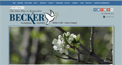 Desktop Screenshot of beckerfuneralhomes.com
